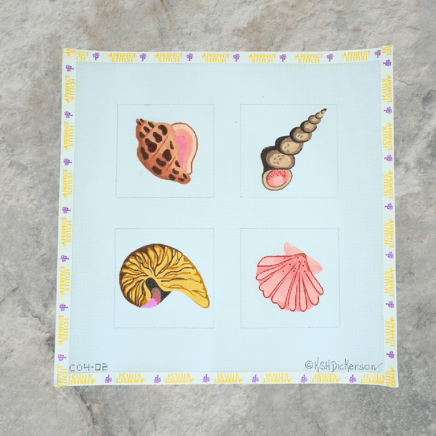 Kate Dickerson | Shell Coasters | Canvas