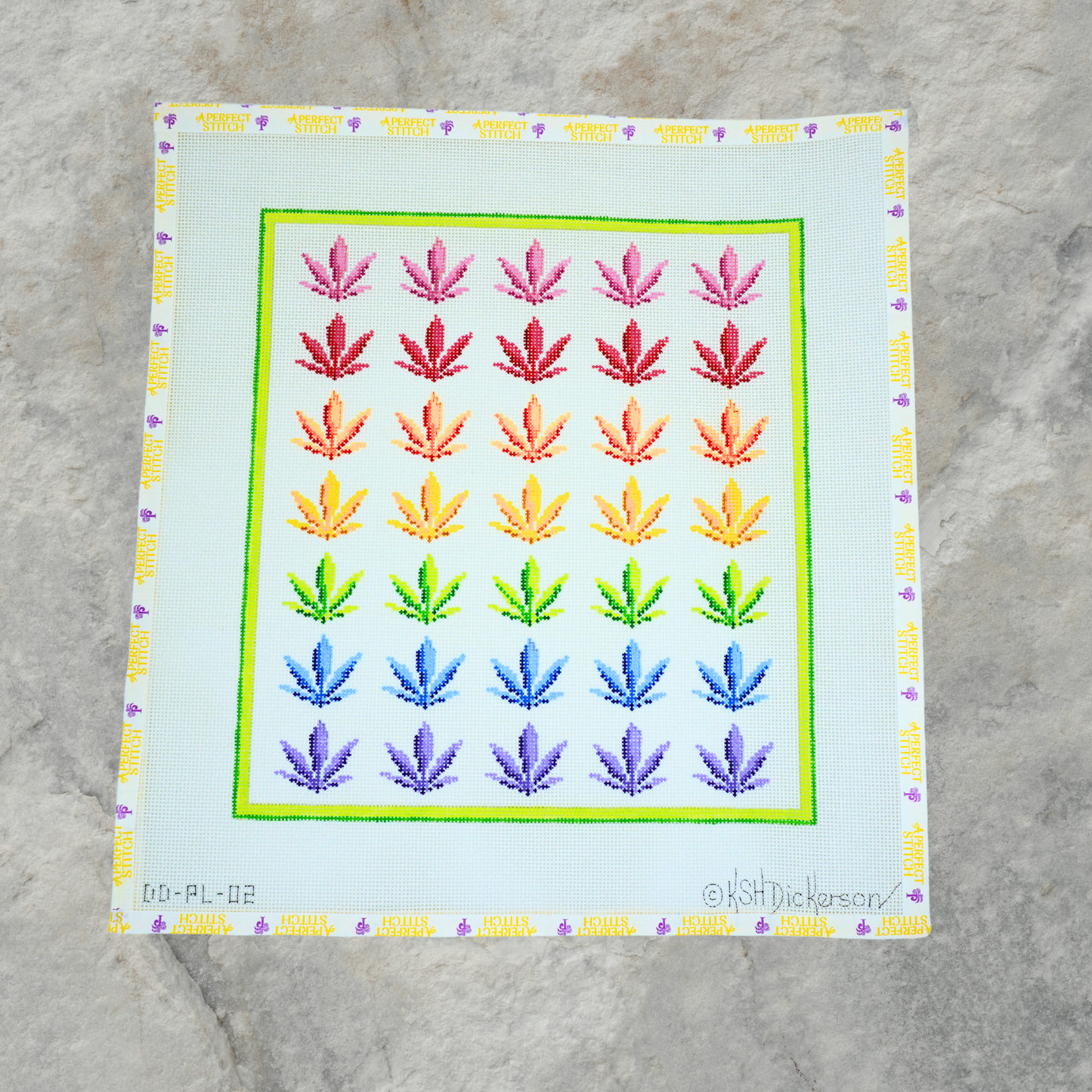 Kate Dickerson | DD-PL-02 Weed Leaves | Canvas