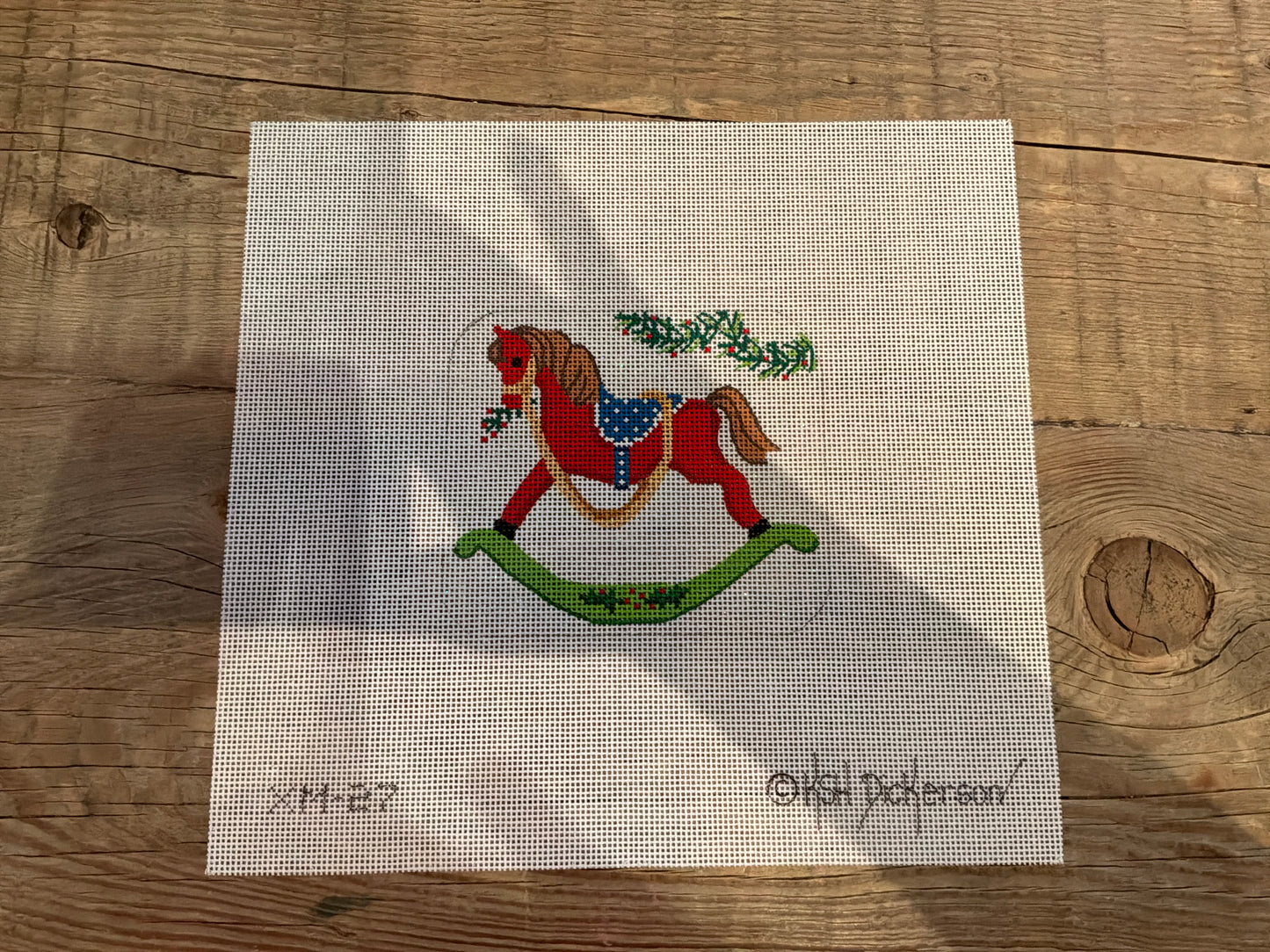 Kate Dickerson | Christmas Victorian Rocking Horse | Canvas