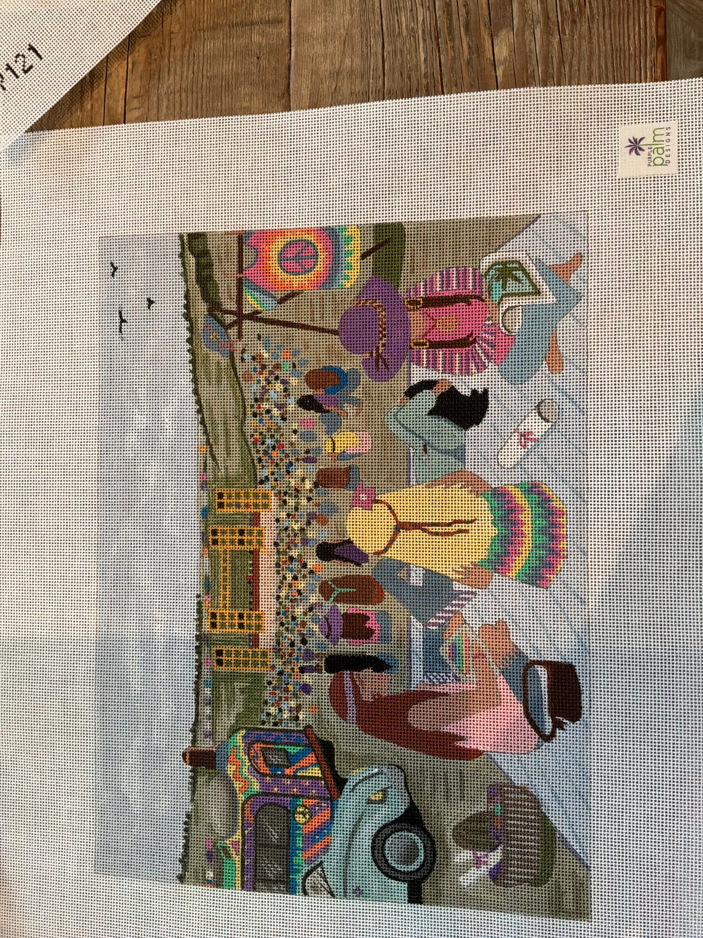 Purple Palm Designs | 1969 Woodstock Stitchers | Canvas