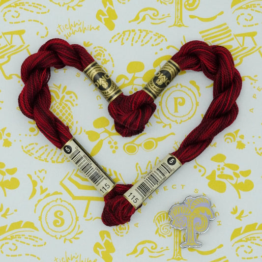 DMC 5 Pearl Cotton | 115 Opera Red Ombre | Thread
