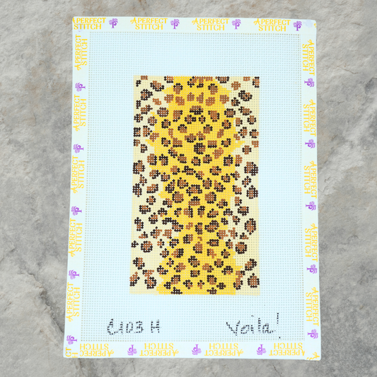 Voila | C103H Leopard Print Eyeglass Case | Canvas