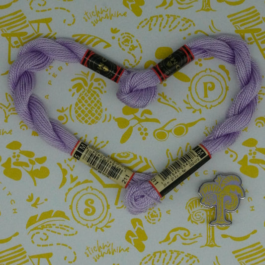 DMC 5 Pearl Cotton | 211 Pearlescent Light Parma Violet | Thread