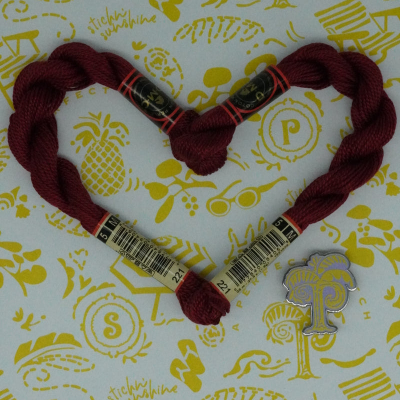 DMC 5 Pearl Cotton | 221 Mars Red | Thread
