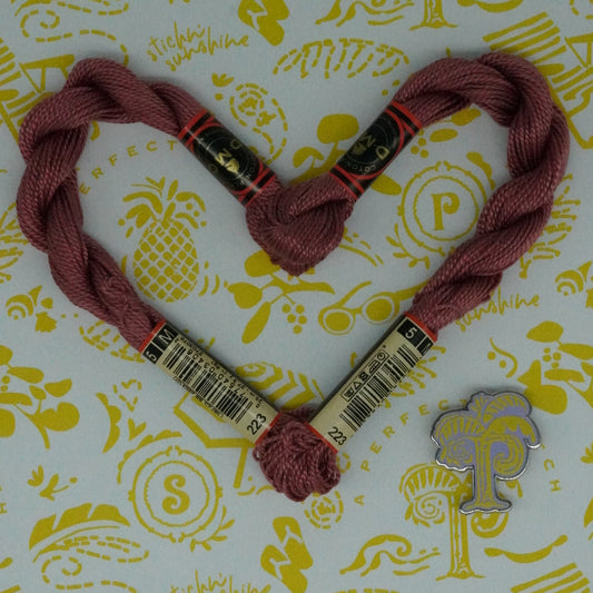 DMC 5 Pearl Cotton | 223 Granite Pink | Thread
