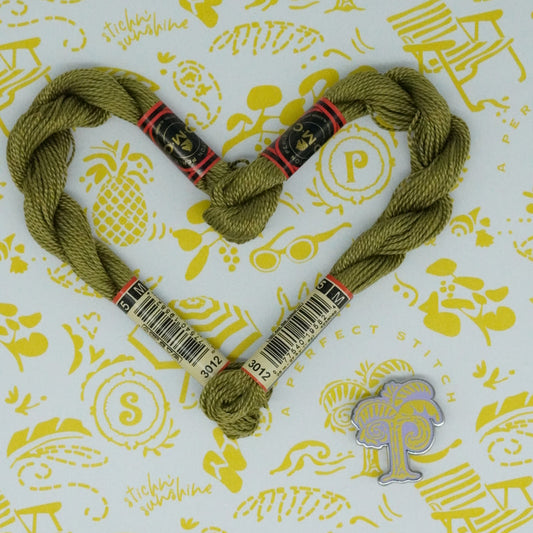 DMC 5 Pearl Cotton | 3012 Dried Moss | Thread