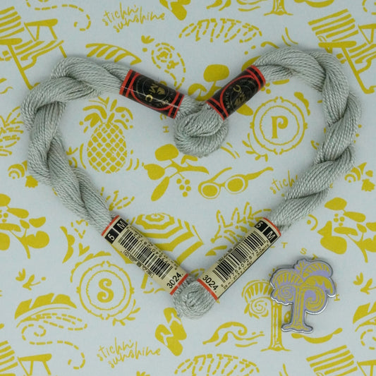 DMC 5 Pearl Cotton | 3024 Silver Linings | Thread