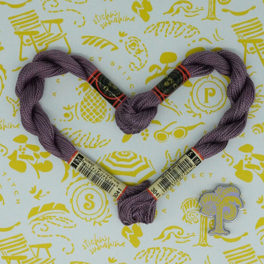DMC 5 Pearl Cotton | 3041 Purple Slate | Thread