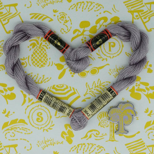 DMC 5 Pearl Cotton | 3042 Storm Clouds | Thread