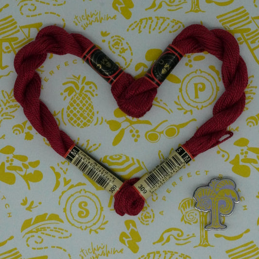 DMC 5 Pearl Cotton | 309 Crushed Raspberry | Thread