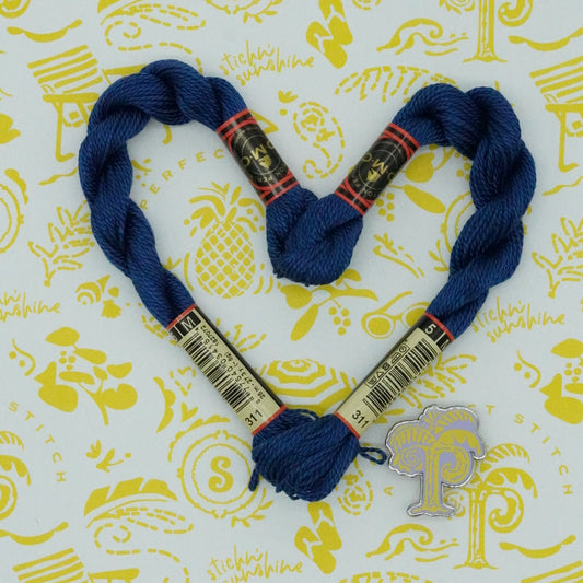 DMC 5 Pearl Cotton | 311 Dark Polar Blue | Thread