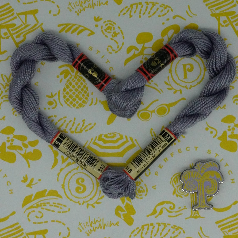 DMC 5 Pearl Cotton | 318 Granite Grey | Thread
