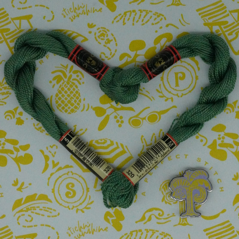 DMC 5 Pearl Cotton | 320 Fern | Thread