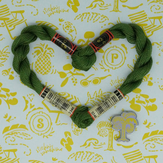 DMC 5 Pearl Cotton | 3346 Artichoke | Thread