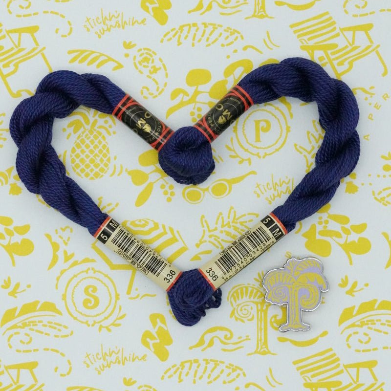 DMC 5 Pearl Cotton | 336 Indigo Blue | Thread