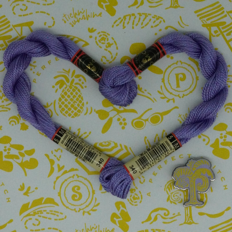 DMC 5 Pearl Cotton | 340 Wisteria Blue | Thread