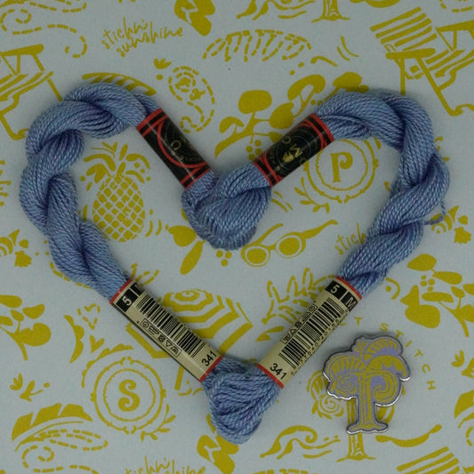 DMC 5 Pearl Cotton | 341 Hydrangea Blue | Thread