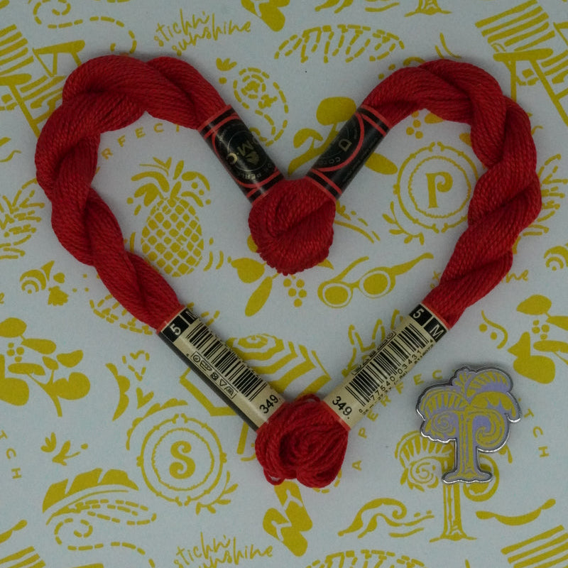 DMC 5 Pearl Cotton | 349 Red Pepper | Thread