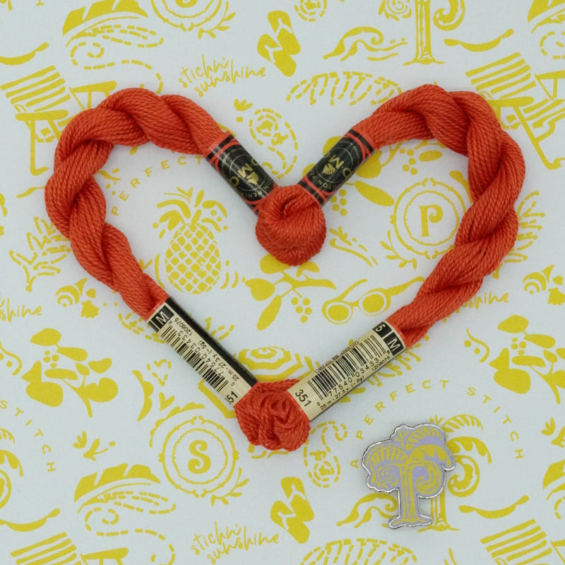 DMC 5 Pearl Cotton | 351 Coral | Thread
