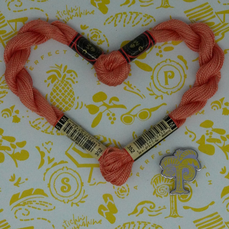 DMC 5 Pearl Cotton | 352 Salmon | Thread