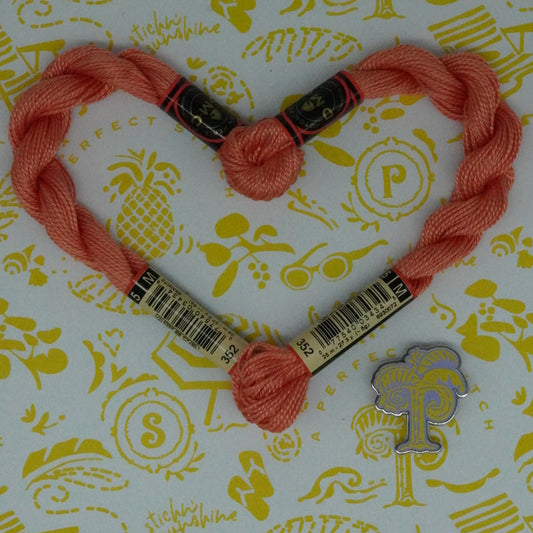 DMC 5 Pearl Cotton | 352 Salmon | Thread