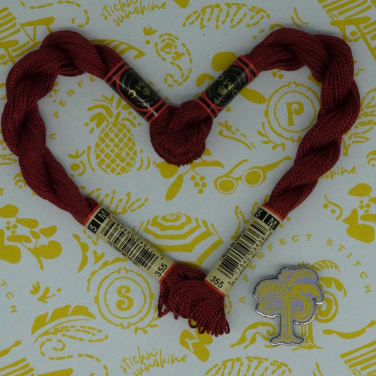 DMC 5 Pearl Cotton | 355 Red Brown | Thread