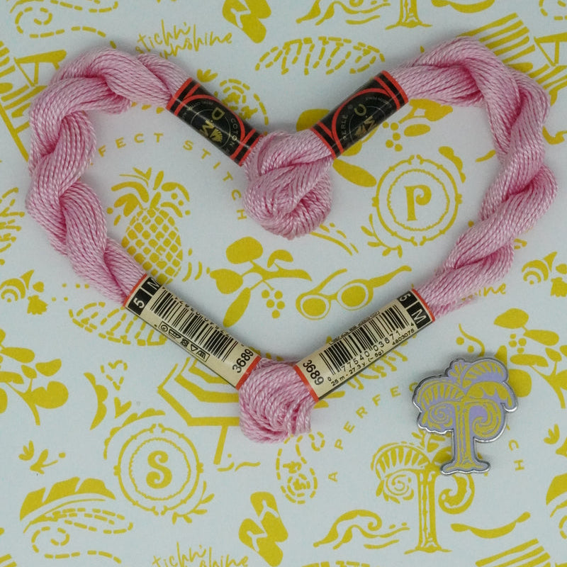 DMC 5 Pearl Cotton | 3689 Pale Orchid | Thread