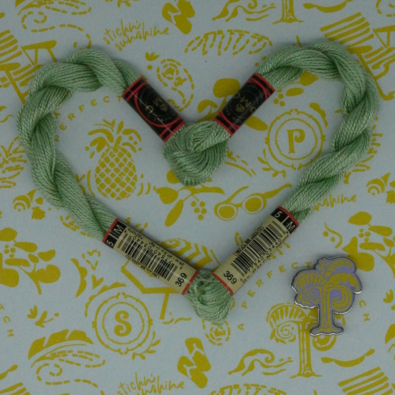 DMC 5 Pearl Cotton | 369 Bamboo Shoot Green | Thread