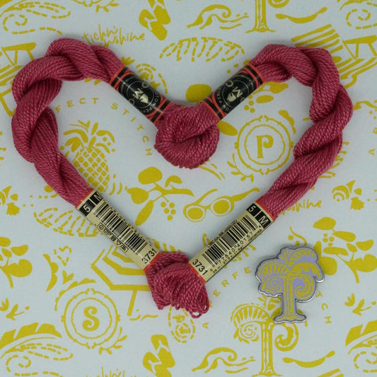DMC 5 Pearl Cotton | 3731 Pink Pepper | Thread