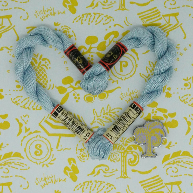 DMC 5 Pearl Cotton | 3753 Moonlight Blue | Thread