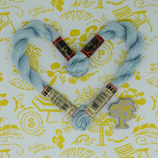 DMC 5 Pearl Cotton | 3753 Moonlight Blue | Thread