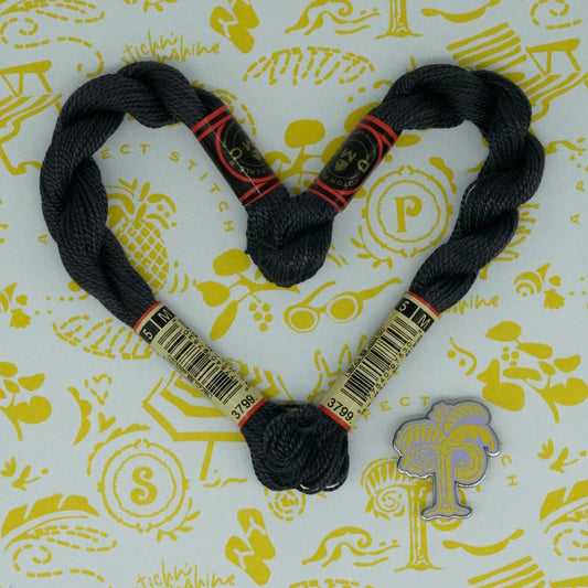 DMC 5 Pearl Cotton | 3799 Anthracite | Thread