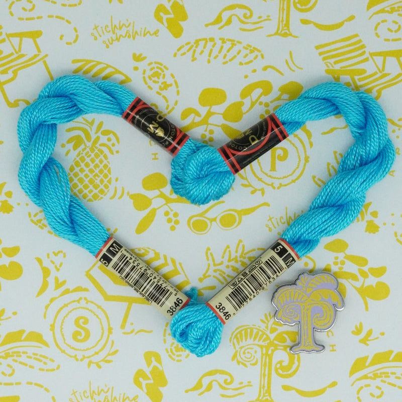 DMC 5 Pearl Cotton | 3846 Navajo Blue | Thread