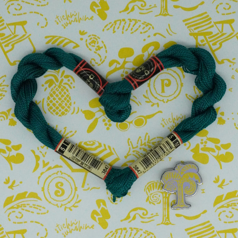 DMC 5 Pearl Cotton | 3847 Chinese Green | Thread