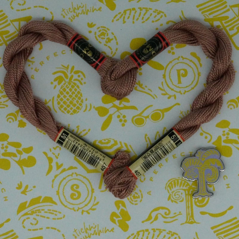 DMC 5 Pearl Cotton | 407 Fawn | Thread
