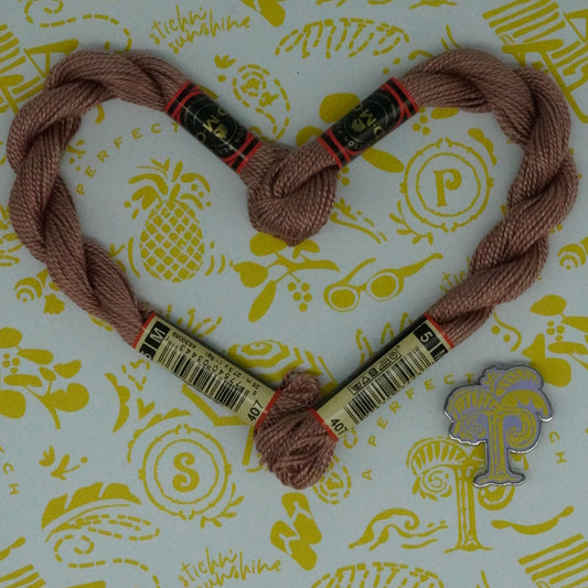 DMC 5 Pearl Cotton | 407 Fawn | Thread