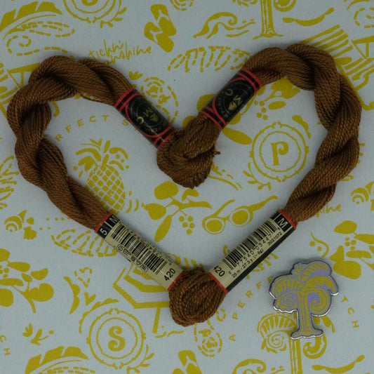 DMC 5 Pearl Cotton | 420 Hazelnut | Thread