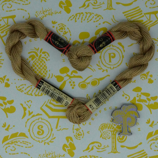 DMC 5 Pearl Cotton | 422 Light Oak | Thread