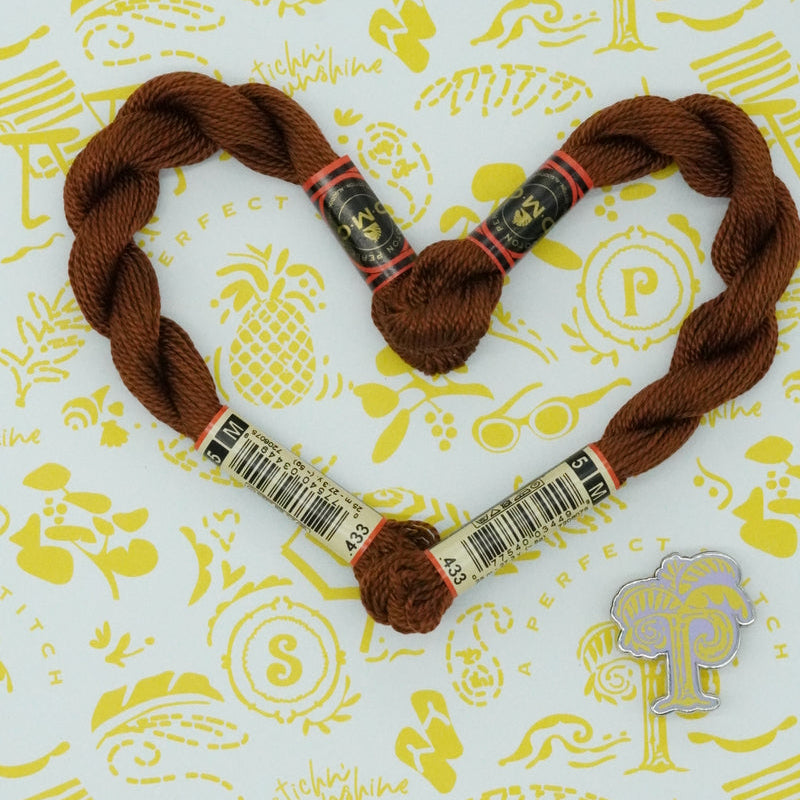 DMC 5 Pearl Cotton | 433 Chocolate | Thread