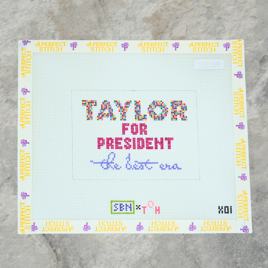 Susan Battle Needlepoint | X01 Taylor for President | Canvas