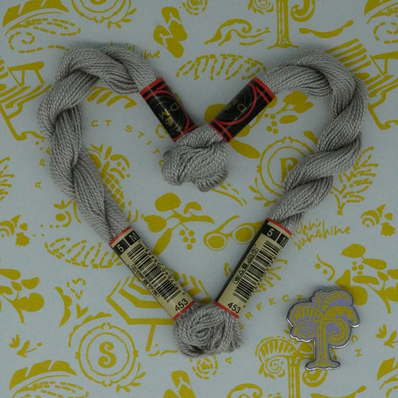 DMC 5 Pearl Cotton | 453 Dove Gray | Thread