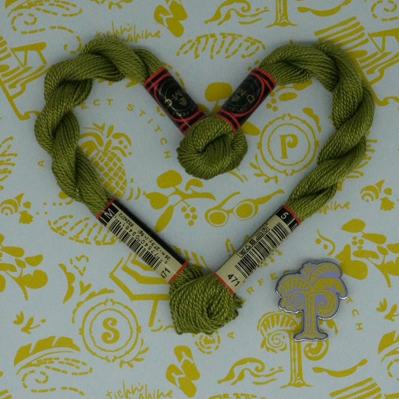 DMC 5 Pearl Cotton | 471 Tarragon | Thread