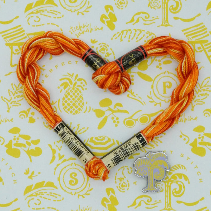 DMC 5 Pearl Cotton | 51 Pumpkin Ombre | Thread