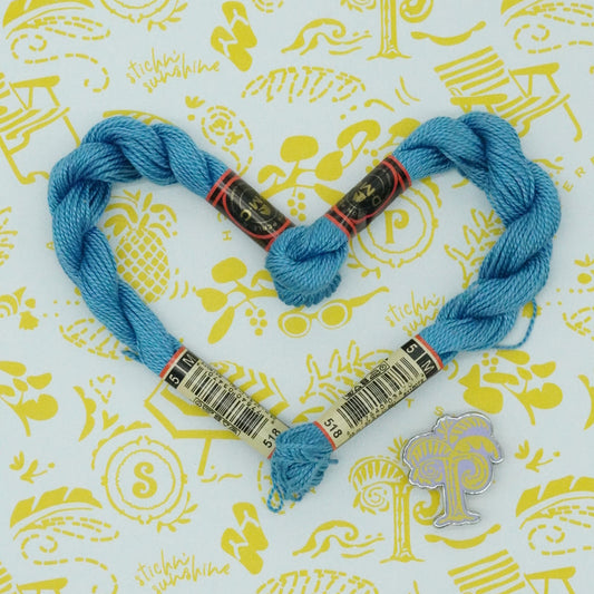 DMC 5 Pearl Cotton | 518 Nattier Blue | Thread