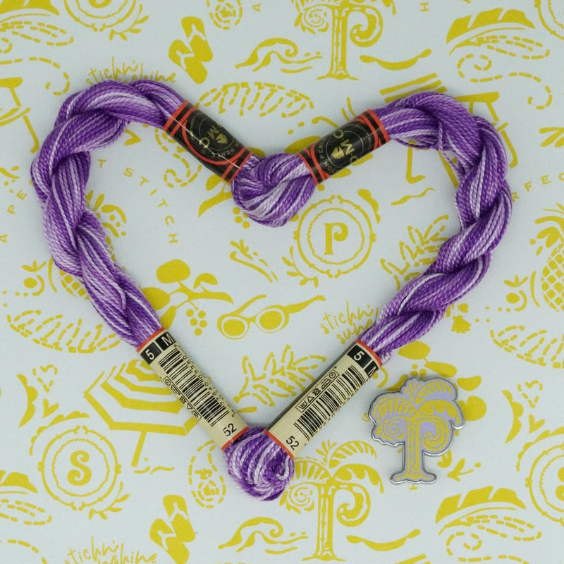 DMC 5 Pearl Cotton | 52 Violet Ombre | Thread