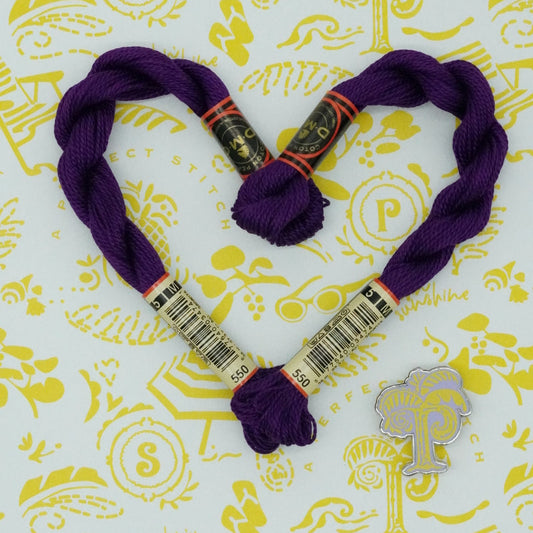 DMC 5 Pearl Cotton | 550 Passionflower | Thread