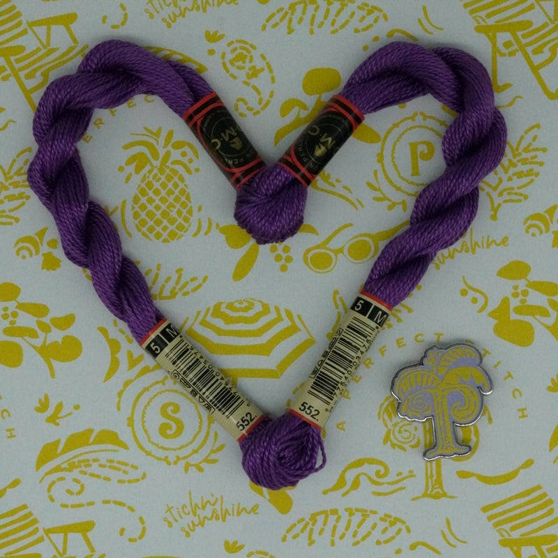 DMC 5 Pearl Cotton | 552 Violet | Thread
