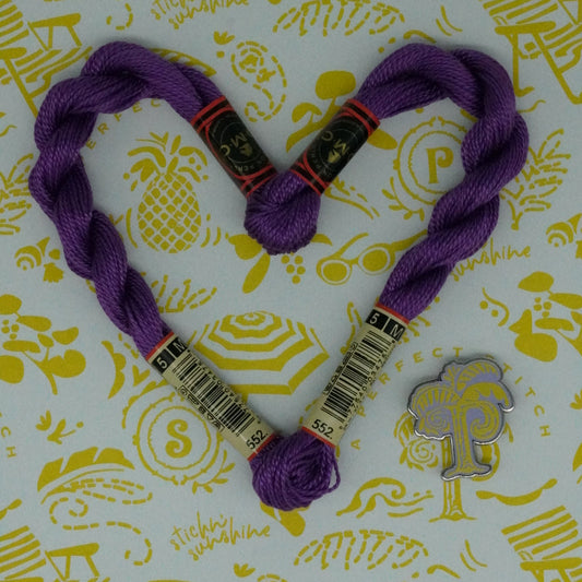 DMC 5 Pearl Cotton | 552 Violet | Thread