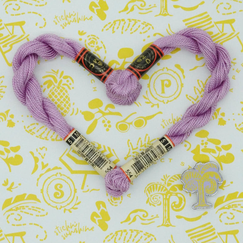 DMC 5 Pearl Cotton | 554 Pastel Purple | Thread