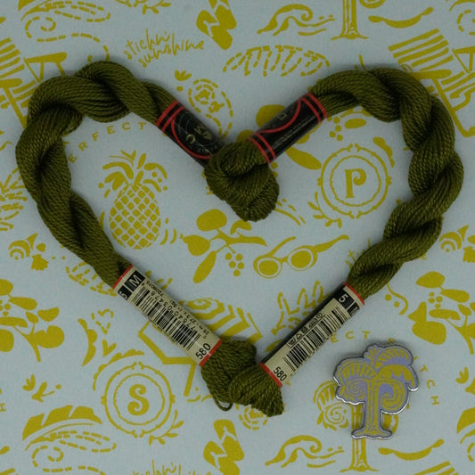 DMC 5 Pearl Cotton | 580 Cactus | Thread